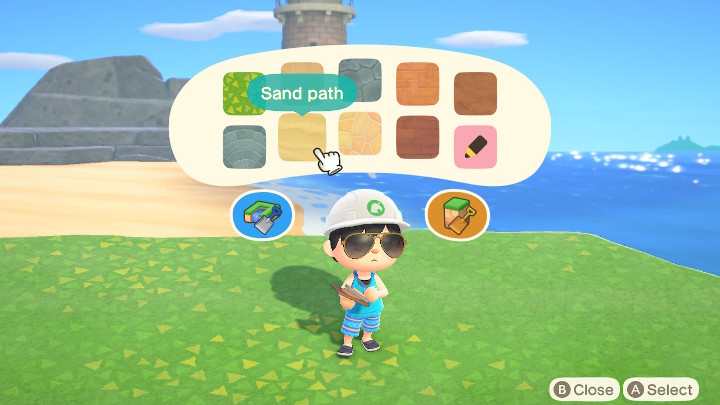 Animal Crossing: New Horizons Sand Path