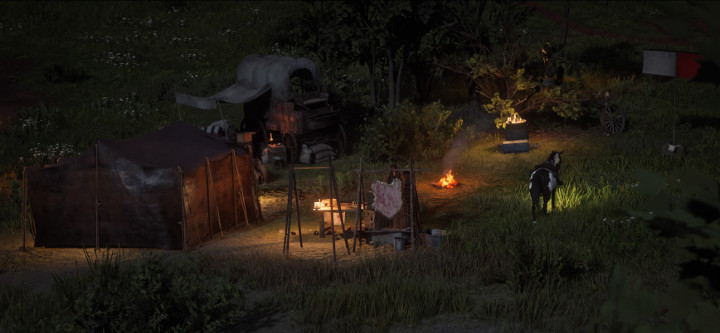 Red Dead Redemption 2 Camp at Night