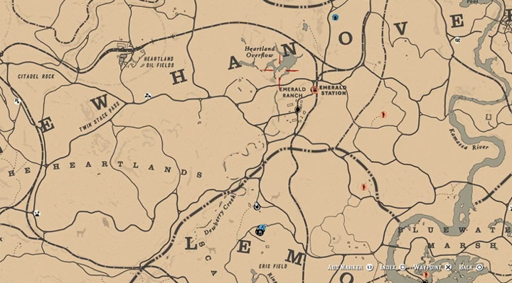 Red Dead Redemption 2 Camp Map