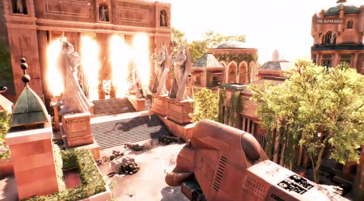 Star Wars Battlefront 2 Explosion on Theed