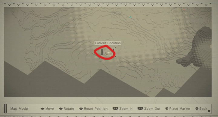 nier automata desert map