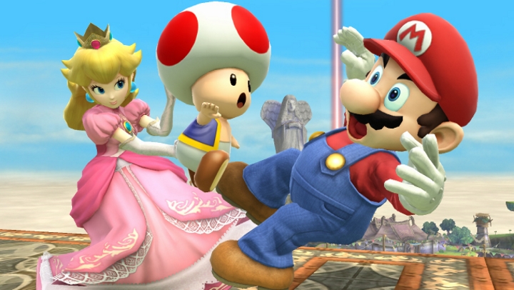 Super Smash Bros. Ultimate - Peach, Toad, and Mario
